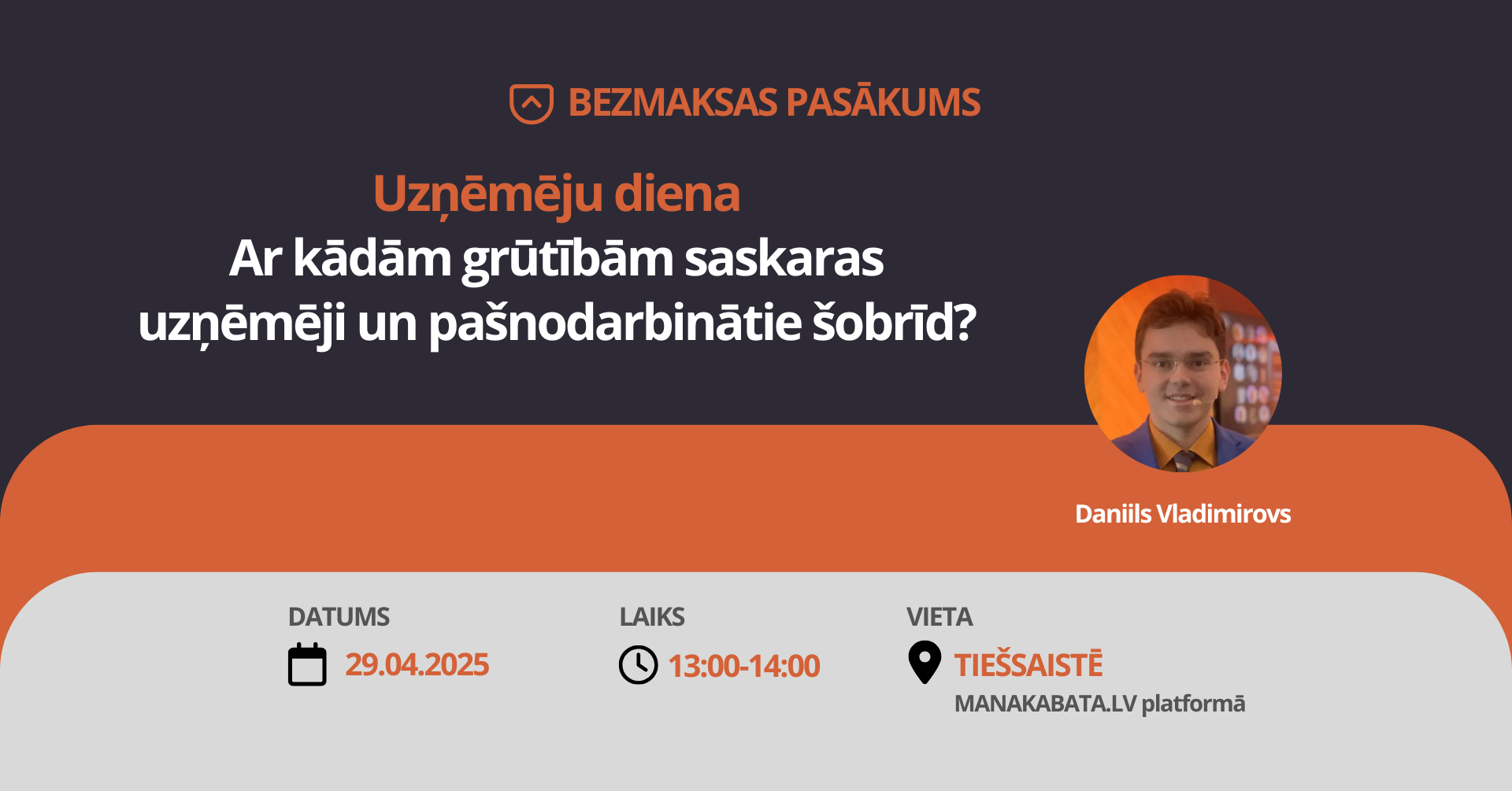Uzņēmēju diena - ar kādām grūtībām saskaras uzņēmēji un pašnodarbinātie šobrīd?, Daniils Vladimirovs