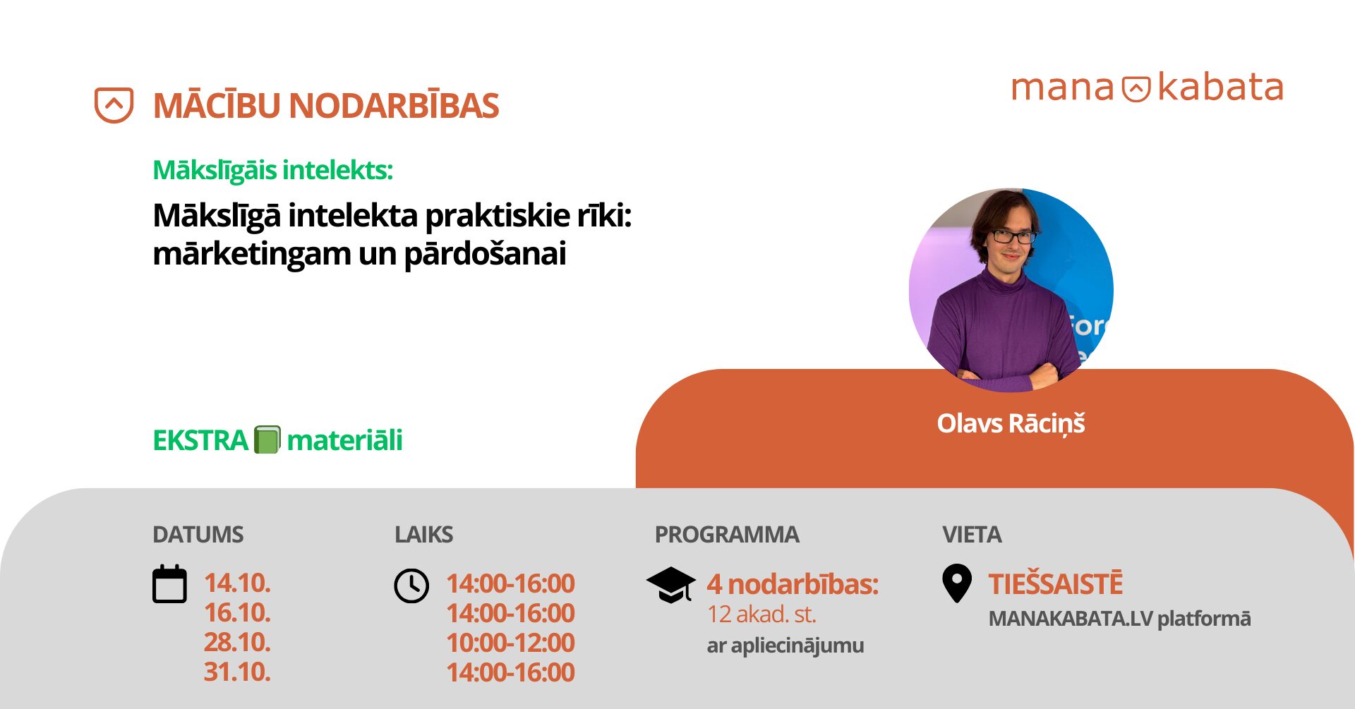 Mākslīgā intelekta praktiskie rīki: mārketingam un pārdošanai: Olavs Rāciņš